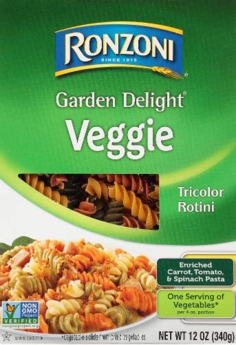 Ronzoni Garden Delight Veggie Tricolor Rotini Pasta Case Sale, 12 ct ...