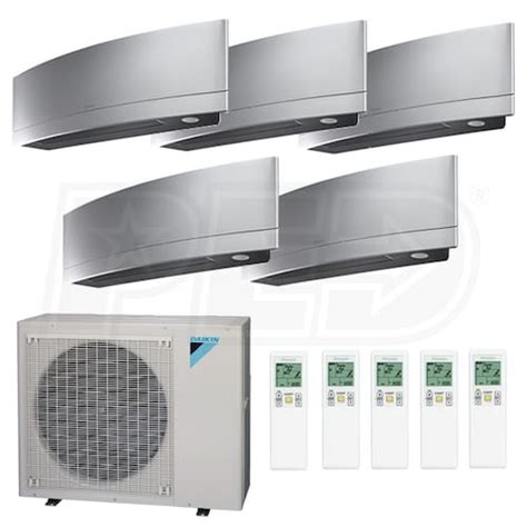 Daikin D5H48W0909091212-S MXS Wall Mounted 5-Zone System - 48,000 BTU Outdoor - 9k + 9k + 9k ...