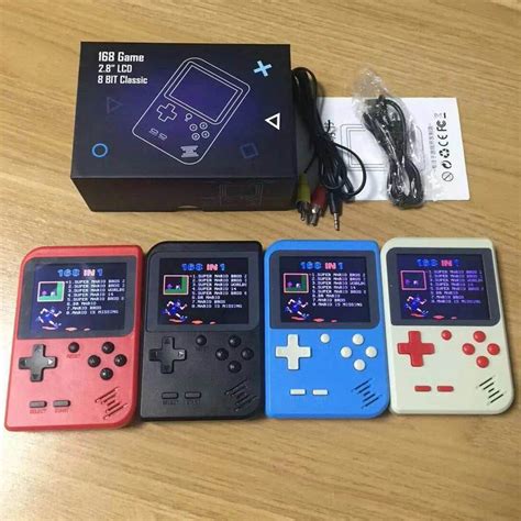 For Retro Mini 2 Handheld Game Console Emulator built in 168 games Video Games Handheld Console ...