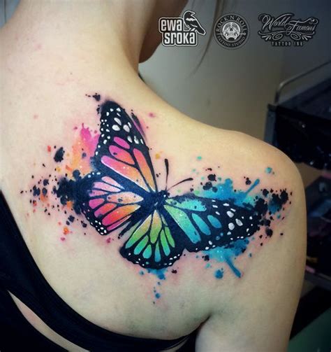 paint splatter butterfly tattoo - con-ceptualphotography