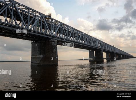 Khabarovsk Bridge is a road and rail bridge, which crosses the Amur River in Khabarovsk city ...