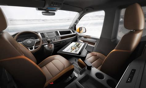 VW's Tristar concept puts a mobile office inside a rugged Transporter pickup truck | Volkswagen ...