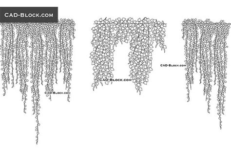 Trees and Plants free CAD Blocks, DWG files download