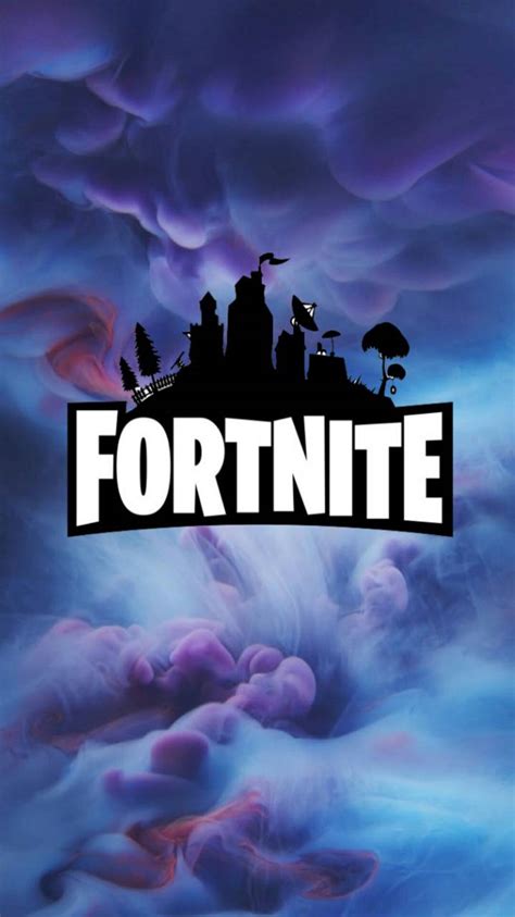 Fortnite Logo Blue Background