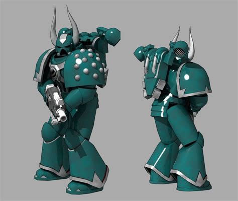 Chaos Space Marine 02 3D model | CGTrader