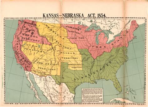 Map Of Kansas Nebraska Act | Hiking In Map