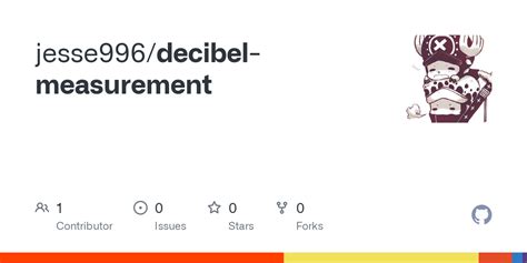 GitHub - jesse996/decibel-measurement