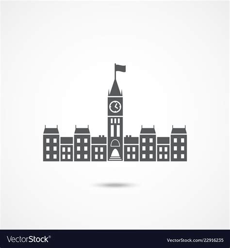 Parliament canada icon Royalty Free Vector Image