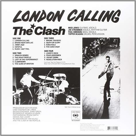 Classic Rock Covers Database: The Clash