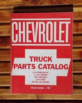 Vintage Chevrolet Truck Parts Catalog 1967 EUC! | eBay