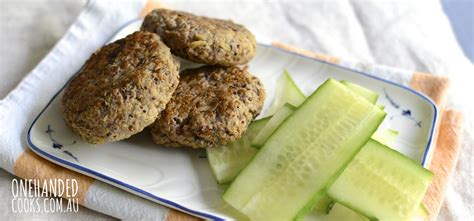 Lamb Rissoles (with quinoa) - One Handed Cooks