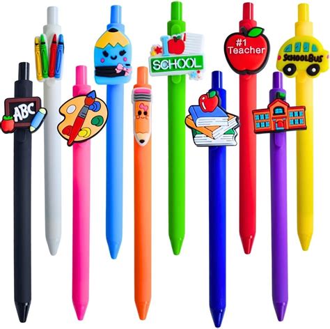 Amazon.com : YJ PREMIUMS 10 PC Teacher Pens | Cute Funny Cool Appreciation Best Writing Pen ...