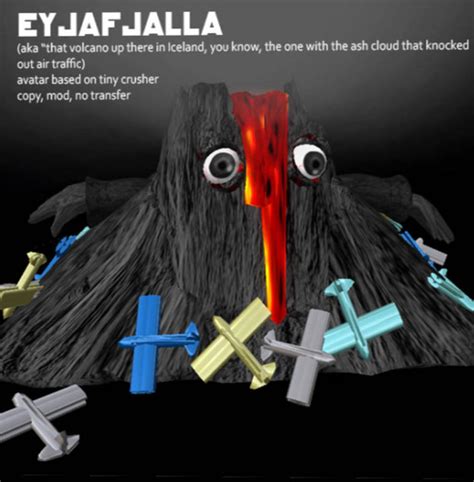 Second Life Marketplace - eyjafjalla iceland volcano - avatar