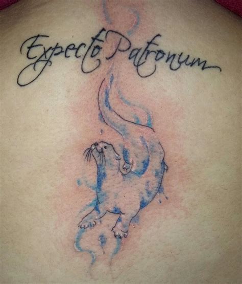 My Harry Potter patronus tattoo Hp Tattoo, Patronus Tattoo, Thigh Tattoo, Tattoo Shop, Tattoo ...