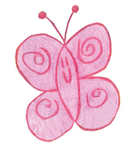 pink butterfly clipart - Clip Art Library