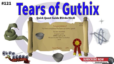 OSRS│How To Complete Tears of Guthix Quest 2021│Urdu & Hindi - YouTube