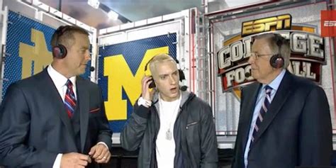 Eminem Interview During Michigan-Notre Dame Is Weird [VIDEO] - Business ...