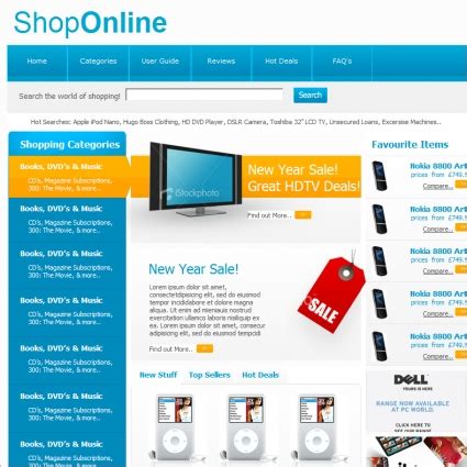 Shop Online Template Free website templates in css, html, js format for free download 317.58KB