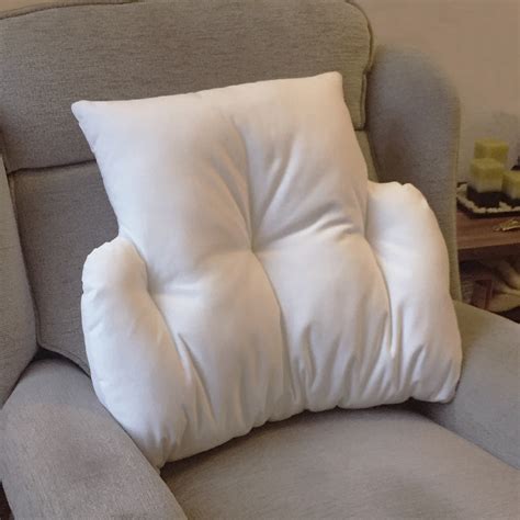 Cradle Lumbar Back Support Velour Fleece Cushion Comfort Armchair ...