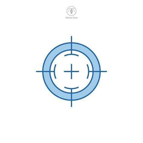 Target icon symbol template for graphic and web design collection logo vector illustration ...