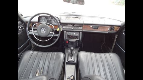 W114 Mercedes Benz 250C Coupe Oldtimer Interior Review Video - YouTube