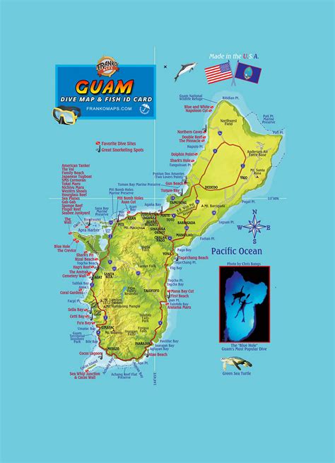 Detailed tourist map of Guam with relief, roads, cities and other marks | Guam | Oceania ...