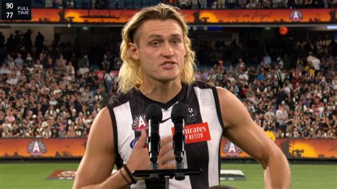 AFL news 2023: Darcy Moore post-game speech, Collingwood Anzac Day win over Essendon, video ...