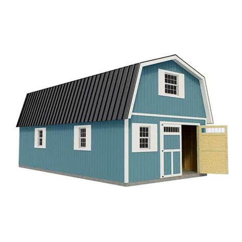 Best Barns Virginia 16 ft. x 20 ft. x 16-1/4 ft. 2 Story Wood Shed Kit ...