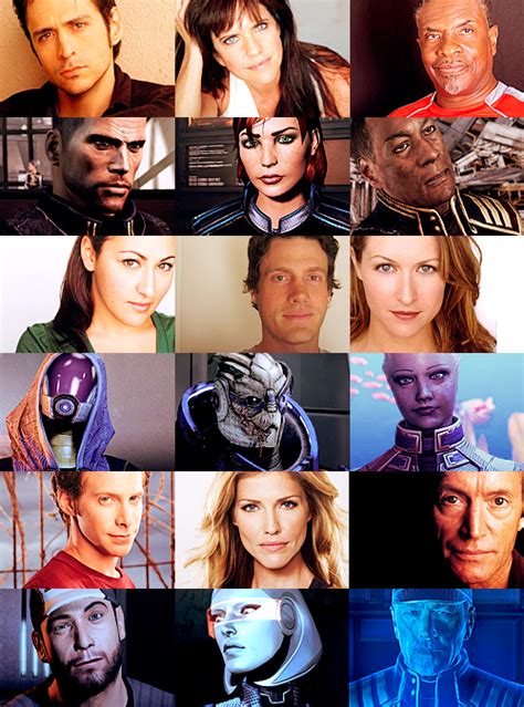 marriedgamer • Mass Effect: Characters and their voice actors.