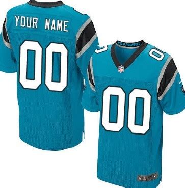 Men's Nike Carolina Panthers Customized Lights Out Black Elite Jersey ...