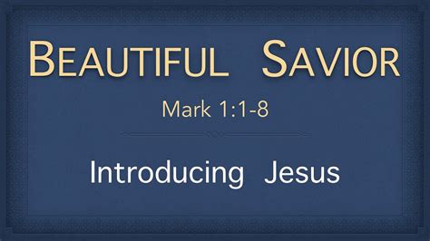 Bible Study - Mark 1:1-8 (Introducing Jesus) - YouTube