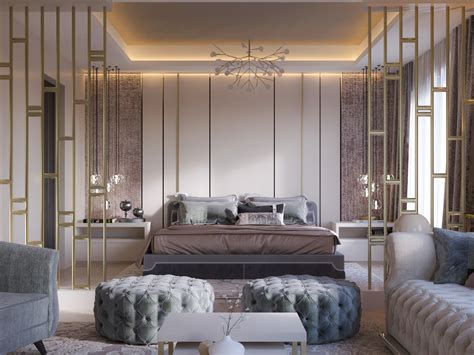 private villa master bedroom design :: Behance