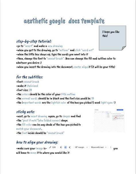 aesthetic google docs template | Google notes, School organization ...