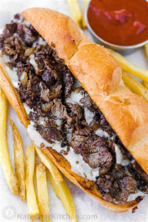 Philly Cheesesteak Recipe (VIDEO) - NatashasKitchen.com