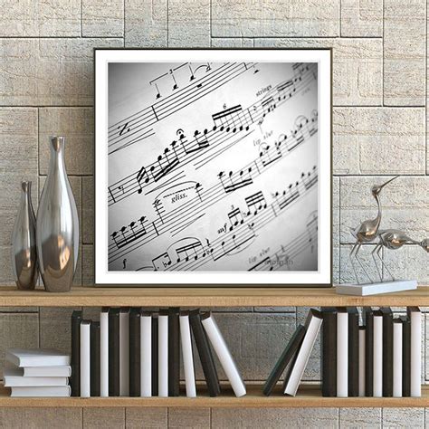 Sheet Music Photography Black and White Music Photograph - Etsy