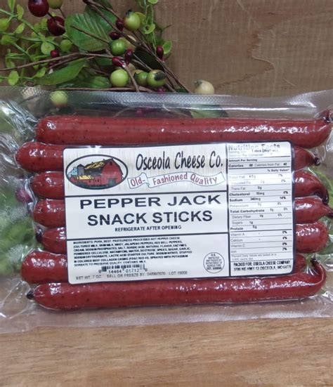 Pepper Jack Snack Sticks – 7 oz – Osceola Cheese