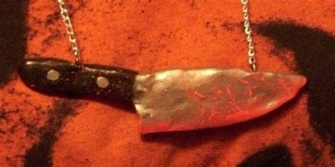 Bloody Butcher Knife Necklace · A Clay Pendant · Jewelry Making ...