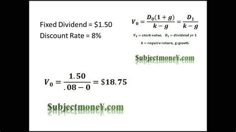 Dividend Discount Model (DDM) - Constant Growth Dividend Discount Model - How to Value Stocks ...