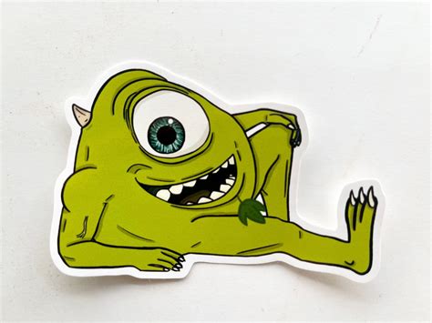 Mike Wazowski buff Sticker Monsters Inc. - Etsy