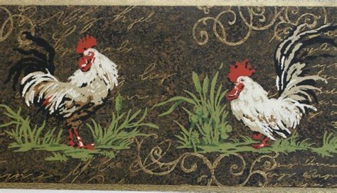 ROOSTER WALLPAPER BORDER - 14C11 - 5509011 | MonsterMarketplace.com | Rooster kitchen decor ...