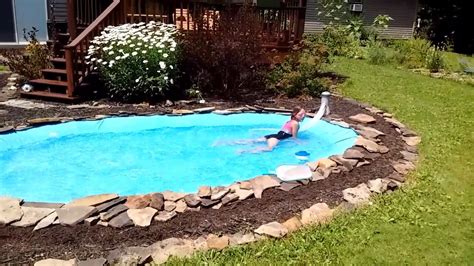 Homemade Pool - YouTube