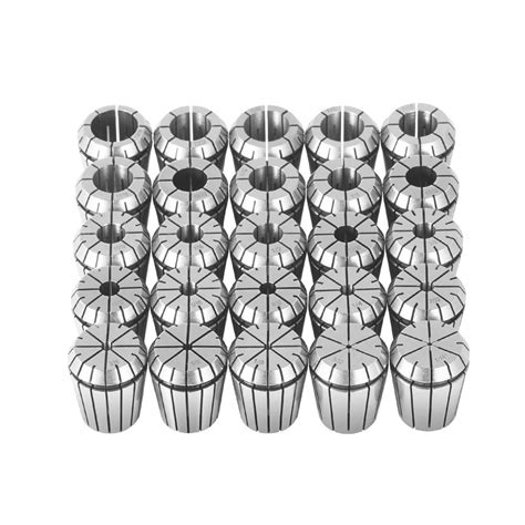 VEVOR VEVOR 25 pcs ER32 Collet Set, 1/16''-13/16'', ER32 Spring Collet Chuck Set, 0.0006"/15 μm ...