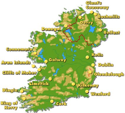 Tour around Ireland - English speaking Countries