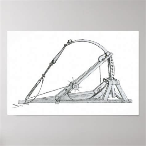 Catapult, Leonardo da Vinci Poster | Zazzle