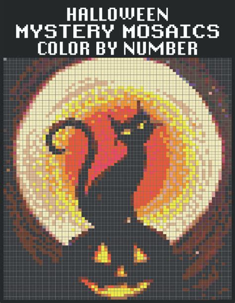 Buy Mystery Mosaics Color By Number Halloween: coloring book Extreme Fun Coloring Challenges to ...