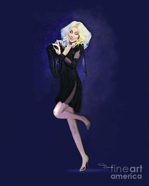 Cher Dancing Queen Drawing by Donna Schellack - Fine Art America