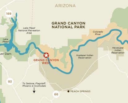 Map From Las Vegas To The Grand Canyon - Connie Celestina