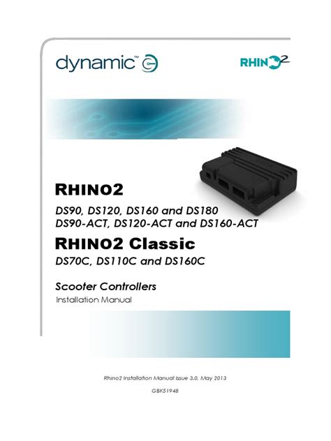 Rhino2 Installation Manual Issue 3 - 0 PDF | PDF | Electrical Connector ...