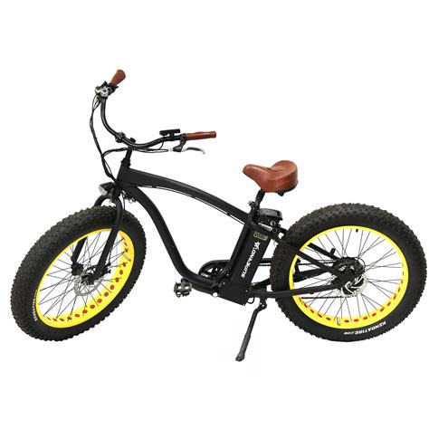 750W 4.5 Inch Fat Tire Man Beach Cruiser Electric Mountain Bike - Fast ...