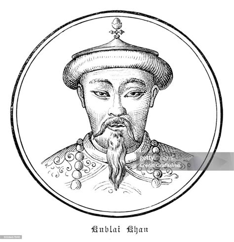 Kublai Khan Of The Mongol Empire Portrait 1882 High-Res Vector Graphic - Getty Images